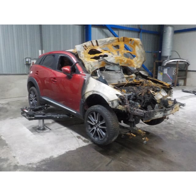 Slot mechaniek portier elektrisch centrale vergrendeling links achter Mazda CX-3 (2015 - heden) SUV 2.0 SkyActiv-G 120 (PEXB)