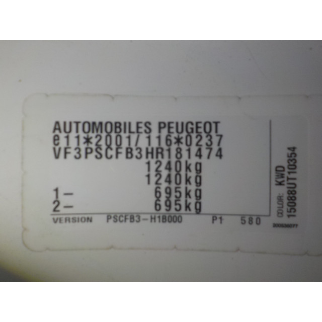 Computer motormanagement Peugeot 108 (2014 - heden) Hatchback 1.0 12V (1KRFE(CFB))