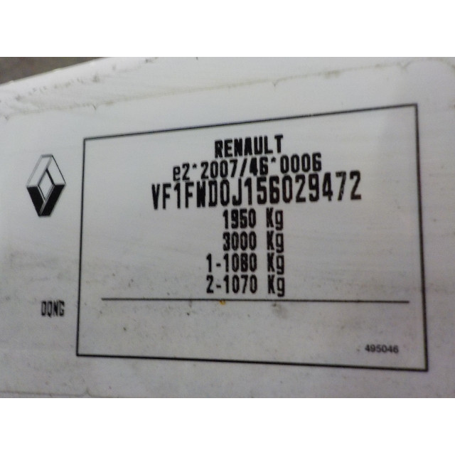 Grille Renault Kangoo Express (FW) (2010 - heden) Van 1.5 dCi 75 (K9K-628(K9K-E6))