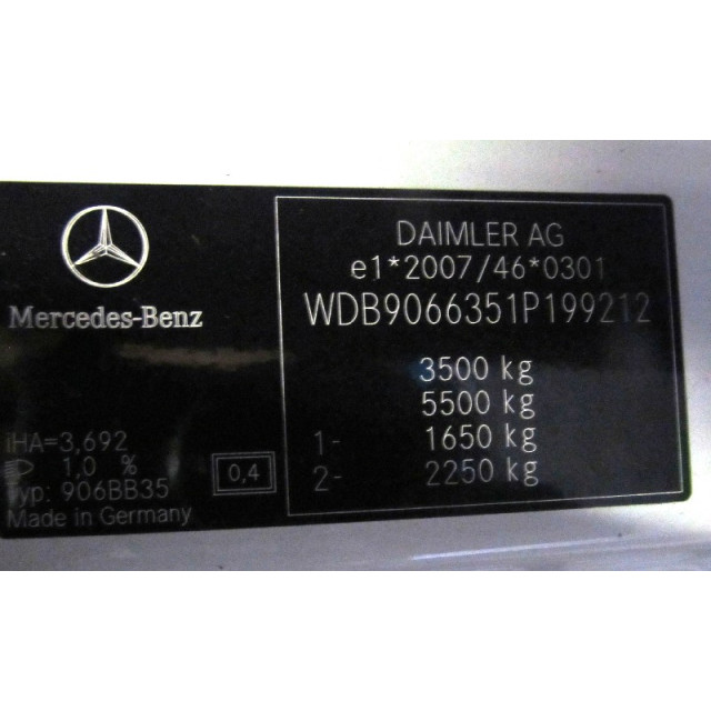 Dashboard delen diverse Mercedes-Benz Sprinter 3/5t (906.63) (2009 - 2018) Sprinter 3t (906.61) Van 216 CDI 16V (OM651.957)