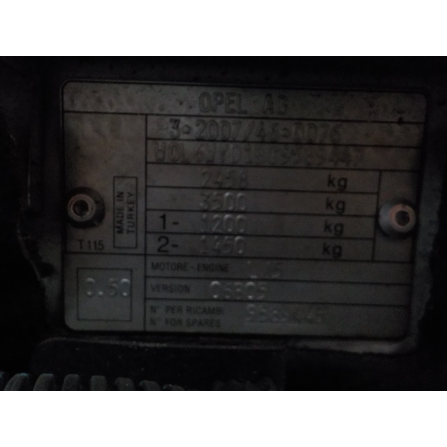 Slot mechaniek portier elektrisch centrale vergrendeling rechts voor Opel Combo (2012 - heden) Van 1.6 CDTI 16V (A16FDH)