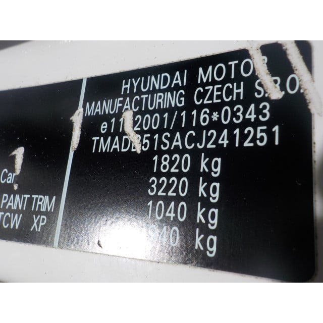 Raammechaniek elektrisch rechts voor Hyundai i30 (FD) (2007 - 2011) Hatchback 1.6 CRDi 16V VGT LP (D4FB)