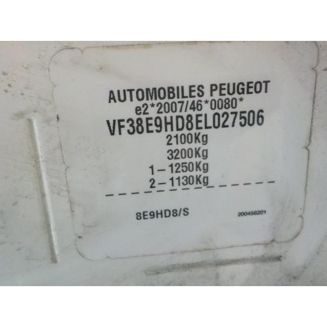 Slot mechaniek portier elektrisch centrale vergrendeling rechts voor Peugeot 508 SW (8E/8U) (2012 - 2018) Combi 1.6 HDiF 16V (DV6C(9HR))